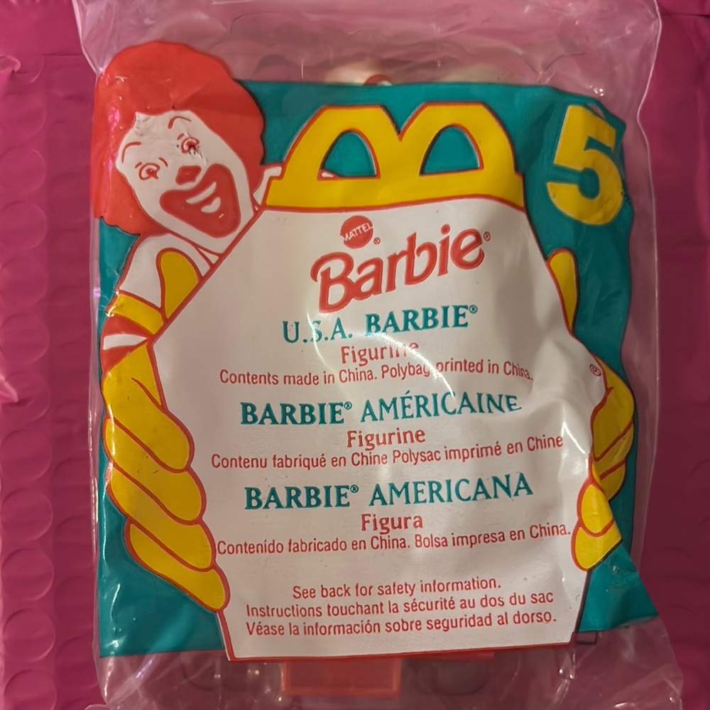 USA Barbie McDonald's Happy Meal Toy